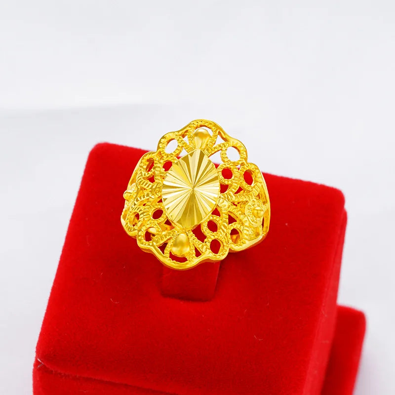 24k Adjustable Index Finger Ring