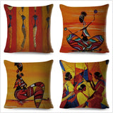 African Woman Home Decor Pillow Case