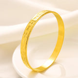 Women Ethiopian Jewelry Gold Color Bangles Bracelets