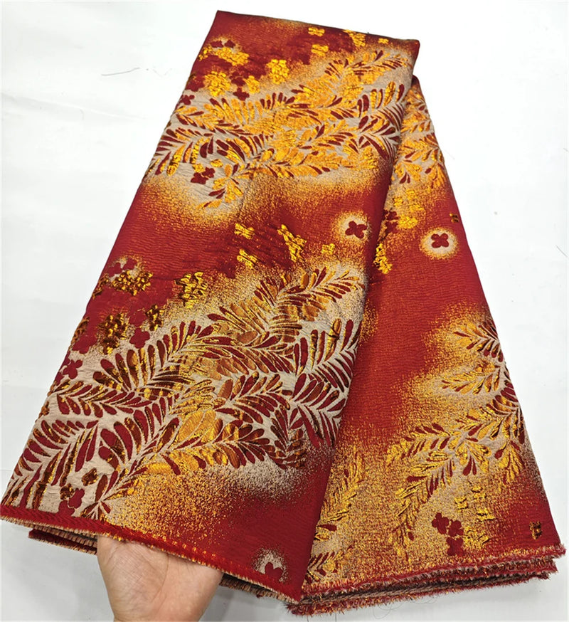 New African Jacquard Brocade Luxury Fabric