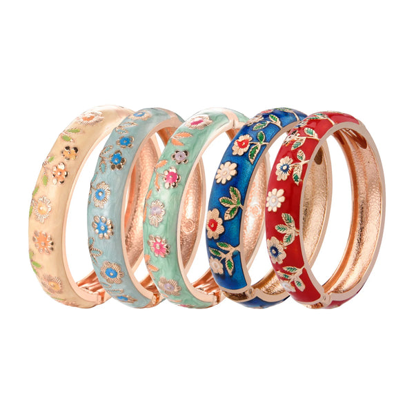 Women Wide Bangles On Hand Hawaiian Bracelets