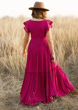 Girls Lace Bohemia Long Dresses