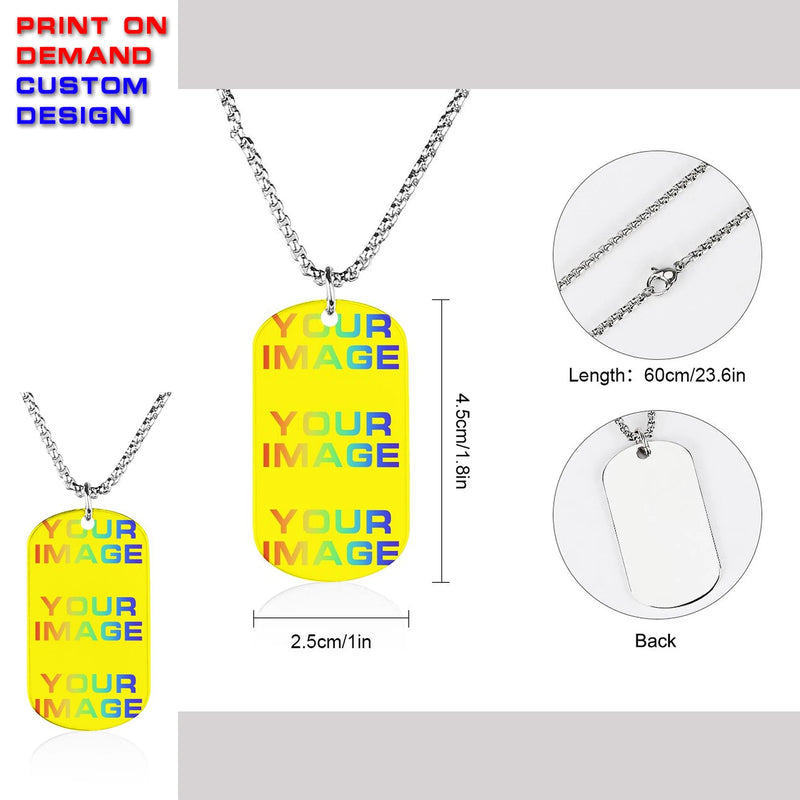 Print On Demand Customized Custom Words Name Number Earring