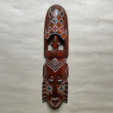 Thai solid wood carving African mask decoration