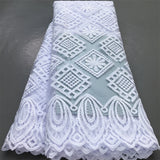 High Quality 5 Yards African Sequins Lace Fabric