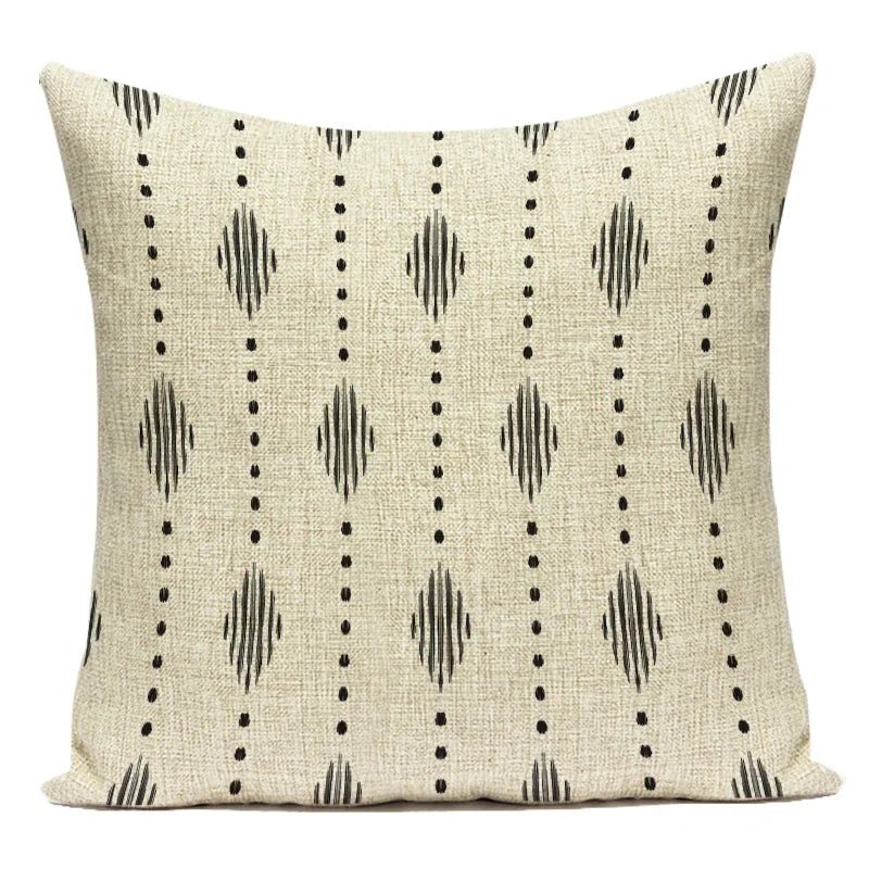 Polyester Boho Style Simple Geometric Decorative Pillows Cushion Cover for Living Room Decoration Pillowcase