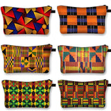 African Woman Print Cosmetic Bag