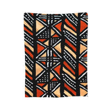 African Bogolan Mudcloth Pattern Blanket