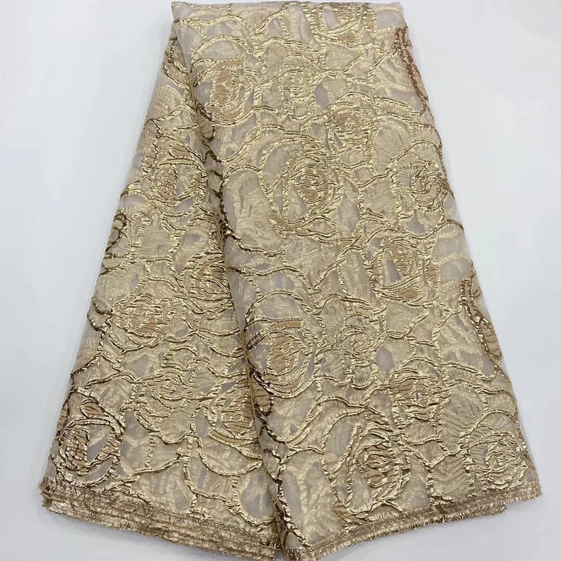 Latest Beautiful brocade jacquard lace fabric