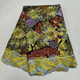 100% Cotton Ankara Wax Satin Print Fabric