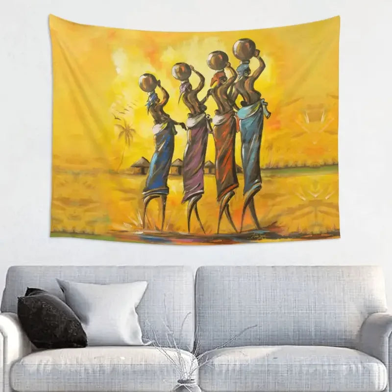 Custom Hippie Africa Life Tribal Style Tapestry Wall Art