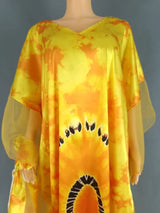 Summer Kaftan African V-neck Polyester Plus Size Long Maxi Dress