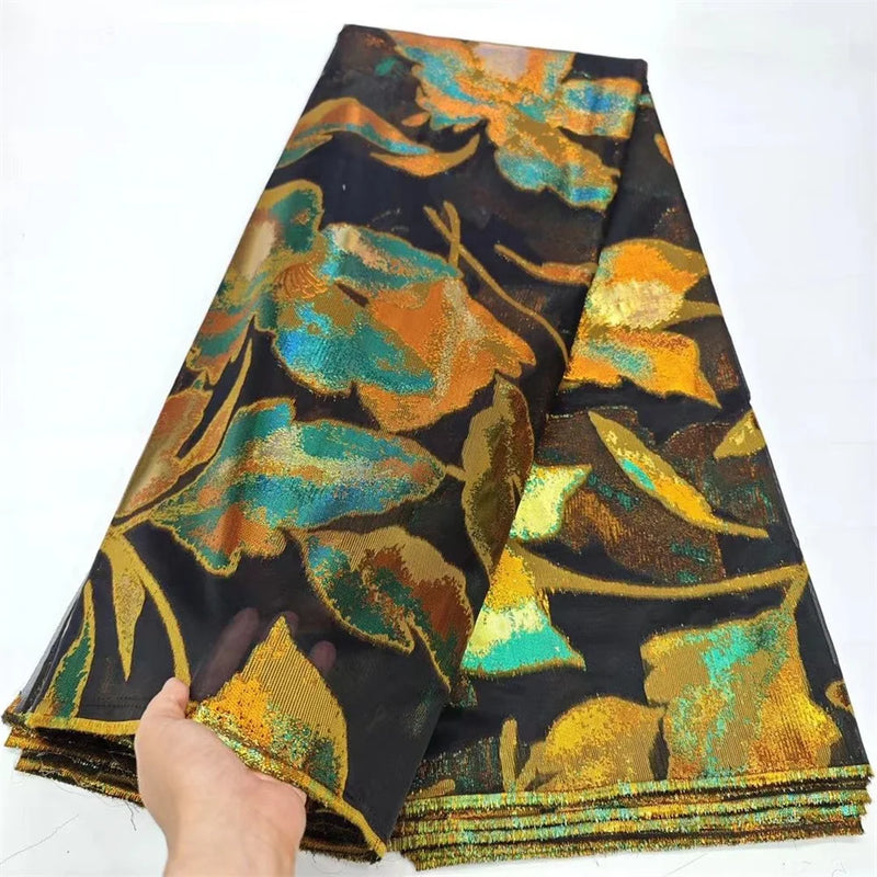 African Jacquard Brocade Luxury Fabric