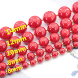 New Charming 5 Style Red Coral Beads Necklace