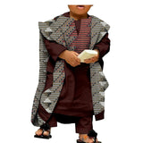 Kids Abaya Bazin Riche Shirt and Pants