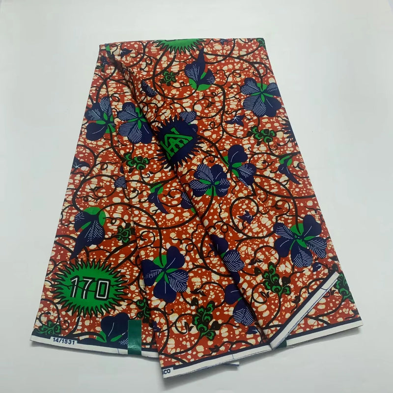 100% Cotton African Wax Print Fabric