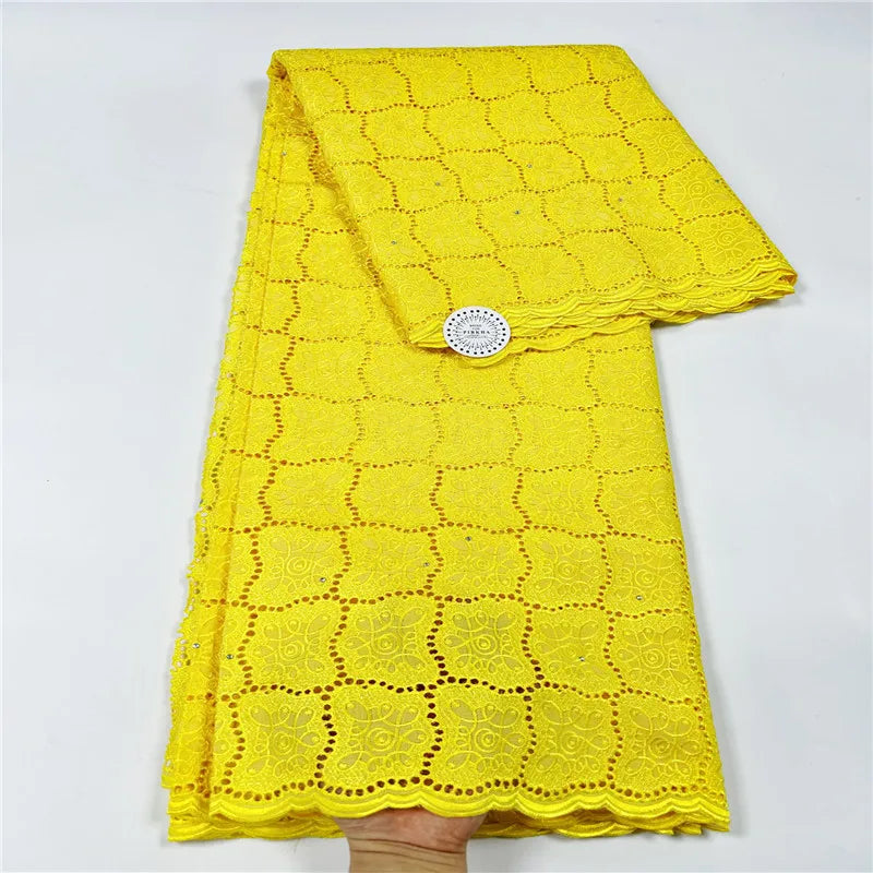 100% cotton Swiss voile lace popular Dubai style fabric