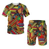 Hot Sold African Celebrity Style 3D Print Kids Sets