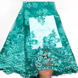 High Quality Lace Embroidery Beads French Nigerian Lace Fabric