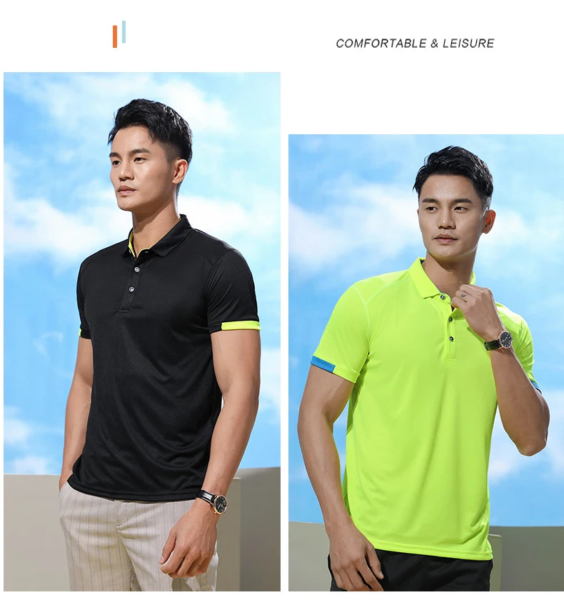 Summer Quick Drying Polos Printed Ice Cooling Shirt