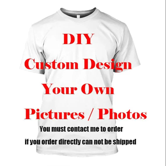 3D customized men's T-shirt