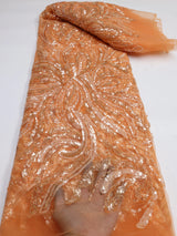 Luxurious Nigerian Handmade Beads Lace Fabric