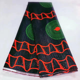 African Wax Style Kente Jacquard Brocade Lace Fabric