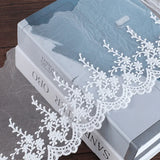 7-14.5 cm Embroidered Mesh Flower Tulle Lace