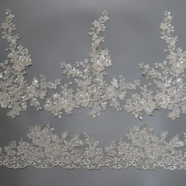 New luxury beaded embroidery lace