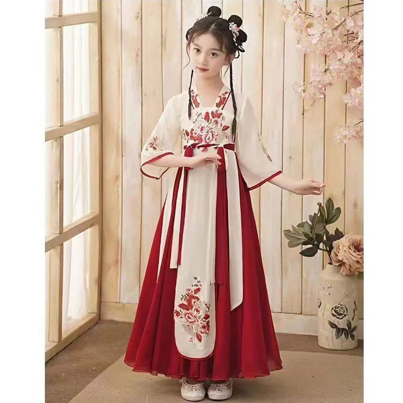 Chinese Hanfu girl's casual dress