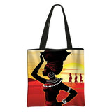 Afro Tribal Ethic Print Shopping Bag