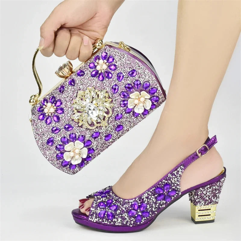 New Fashion Italian Shoes with Bag Set