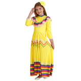 Kids Mexican Style Costume Traditional Jalisco Dresses