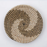 New Hanging Woven Wall Plate Round Fruit Basket Boho Trays