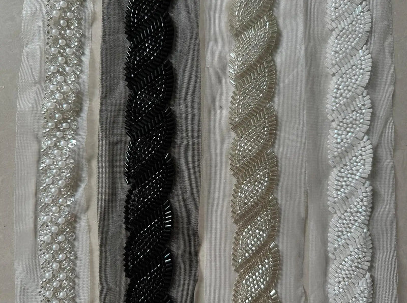 90cm Sequin Pearl Beaded Lace