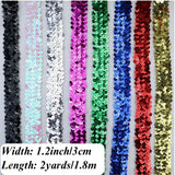 New Elastic Sequin Ribbon Glitter Stretch Trim