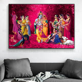 New Radha Krishna Canvas Painting Wall Art