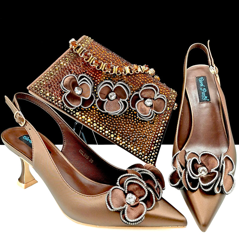 New African fashion Italian Shoes And Bag Sets