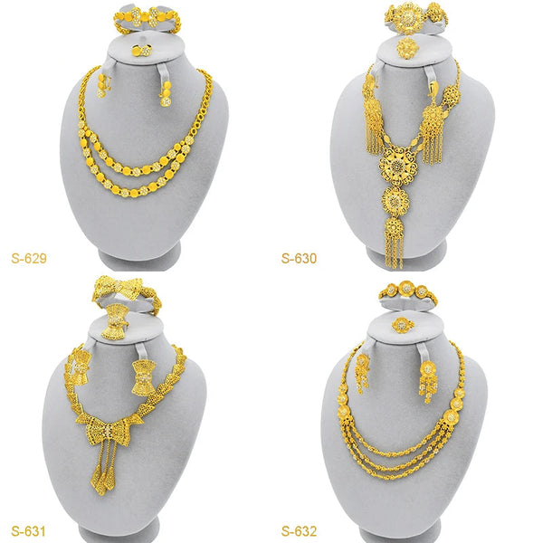 New Tassle Gold Plated Adornment Jewellery Set