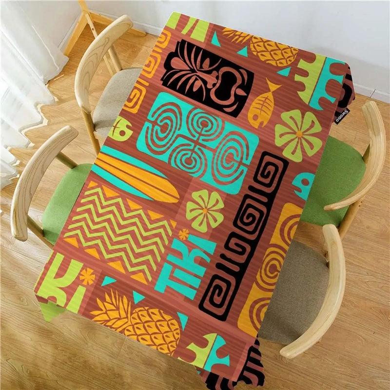 African Tribal Ethnic Rectangle Tablecloth