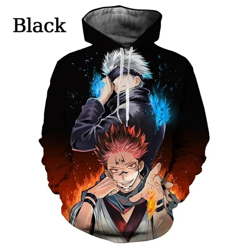 Anime Manga Jujutsu Kaisen Pattern Men's Hoodie