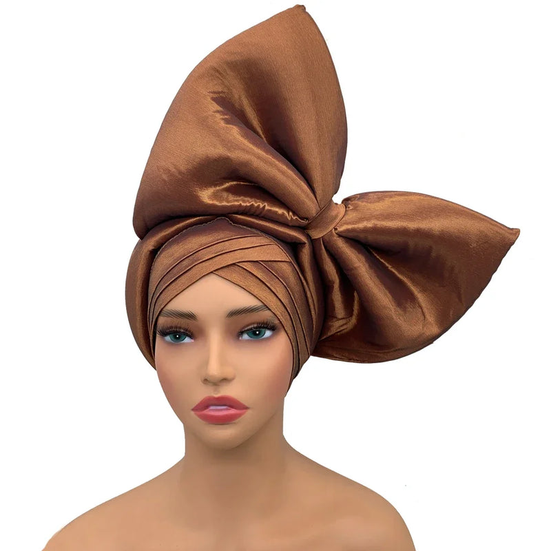 African Auto Gele Headtie Nigeria Party Headwear Hat