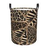 New Custom Leopard Print Laundry Basket