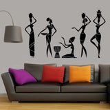 Woman Africa Decals Wall Art