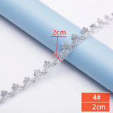 20mm Gold Silve Lace Trims Wedding Party Costume Cloth