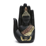 Buddha Sitting in Hand Statue Resin Buddhist Figurines