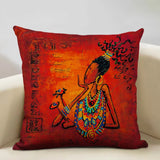 New Portrait Oil Painting Cushion Cover