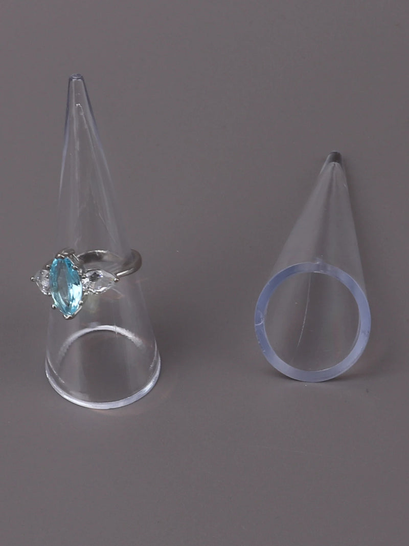 New Wholesale Clear Acrylic Riangle Conical Ring