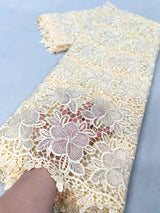 High Quality African NigerianChiffon Cord Lace Fabric