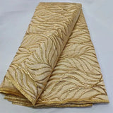 High Quality Nigerian Damask Gilding Lace Fabric